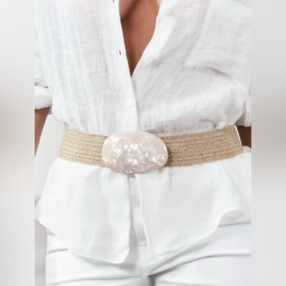 Zara Accessories - 🔥new inventory🔥Nwt- Zara- BELT WITH ACETATE BUCKLE-80